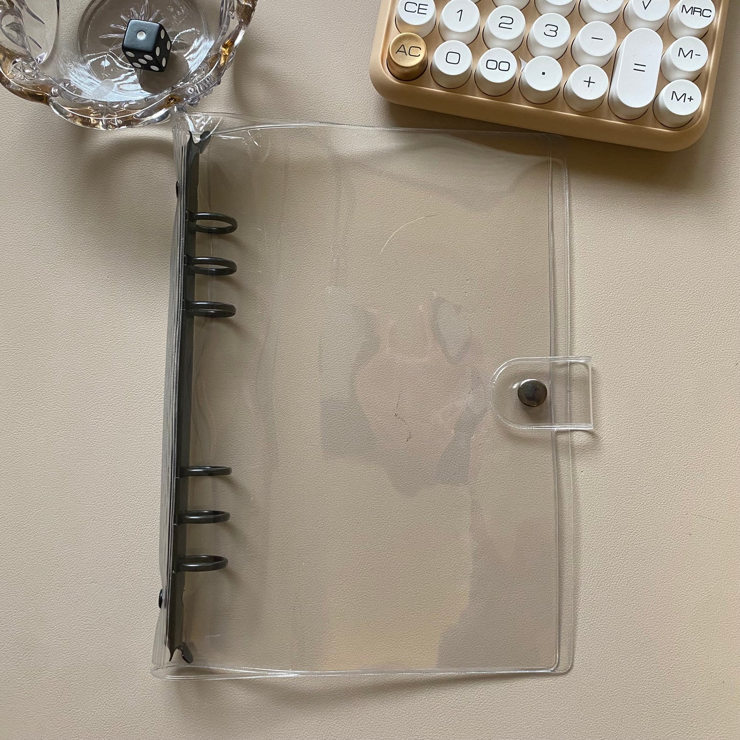 The Black Betty Binder - Clear & Black A5 OR A6 Binder