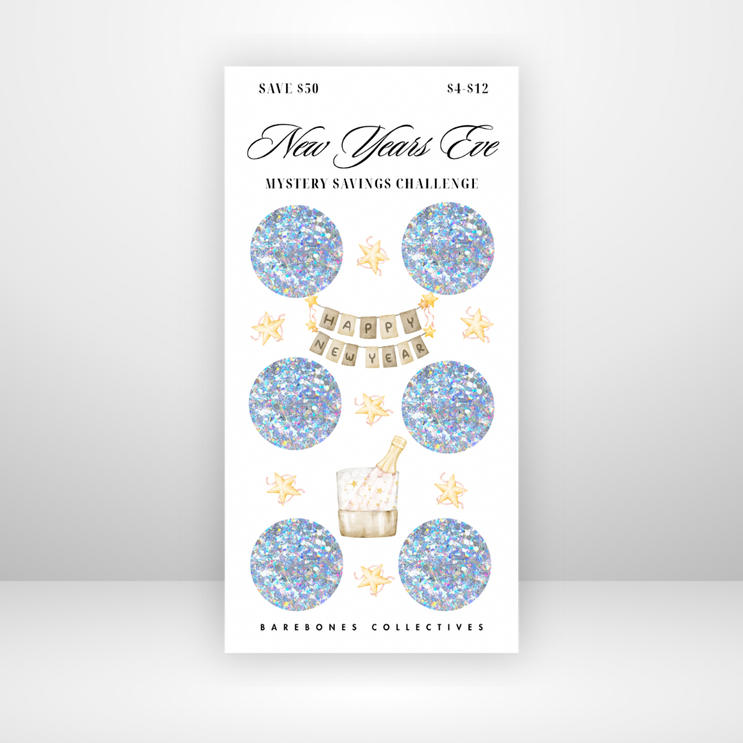 New Years Eve Mystery Scratch Off Savings Challenge Save $50