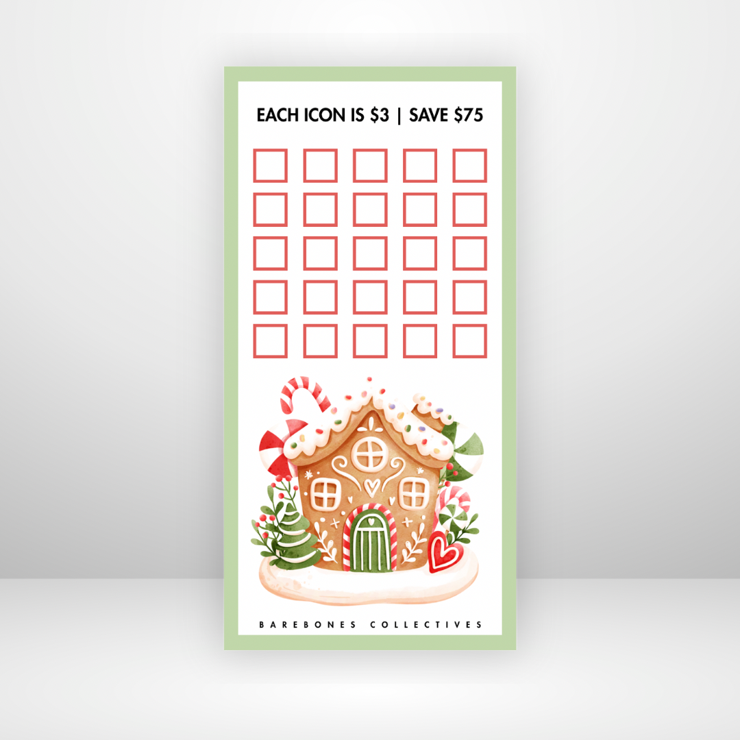 Christmas #3 3x6 Savings Challenge Save $75