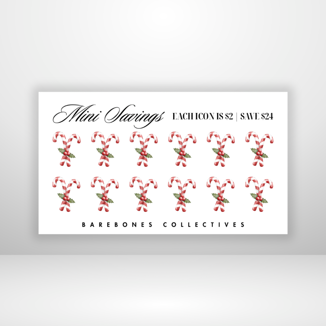 Candy Canes Mini Savings Challenge Save $24