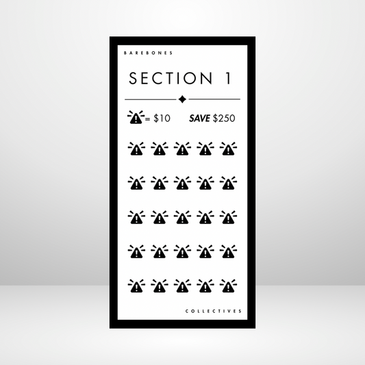 Emergency Fund Barebones Savings Challenge Set of 6