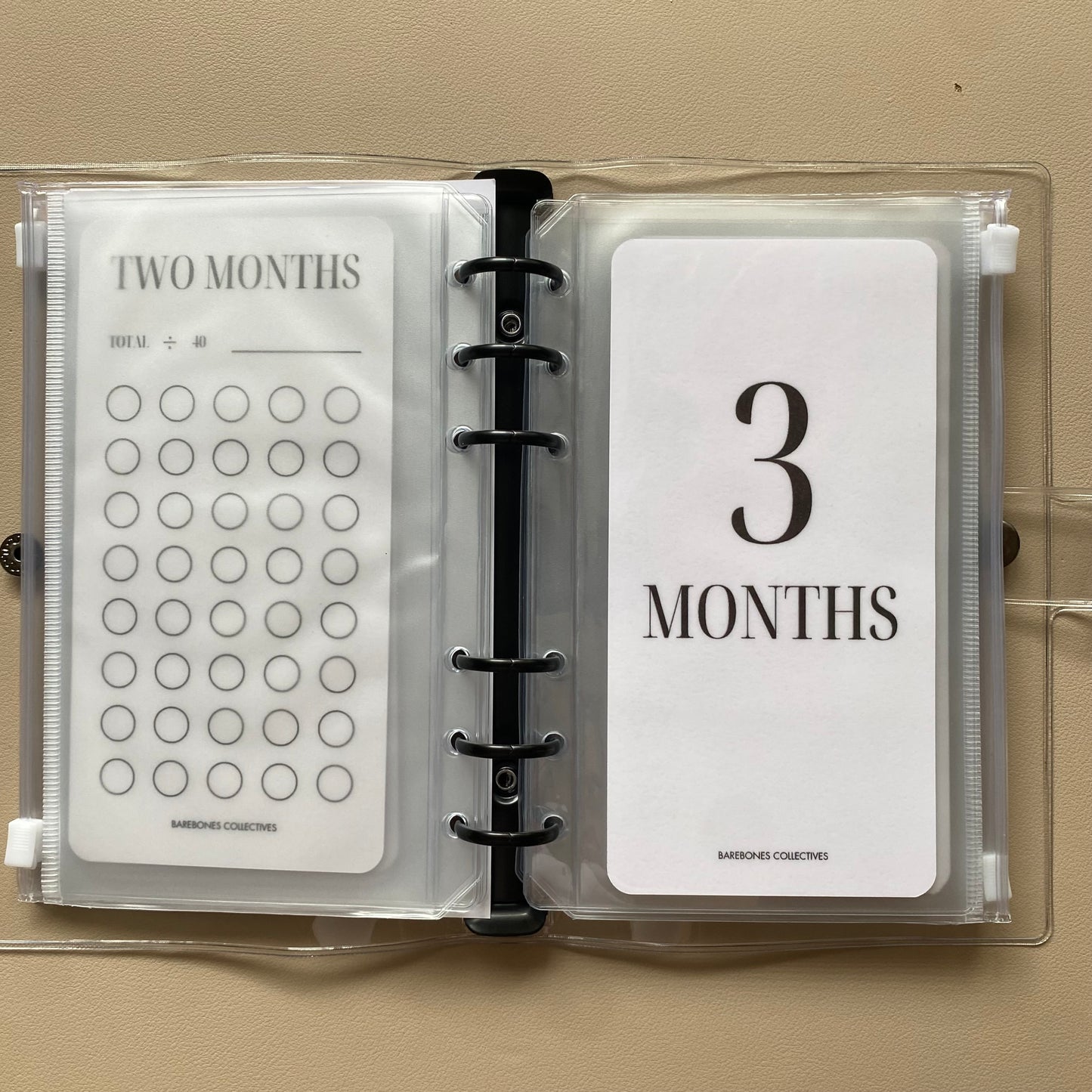One-Six Month Emergency Fund A6 Savings Challenge Binder Bundle