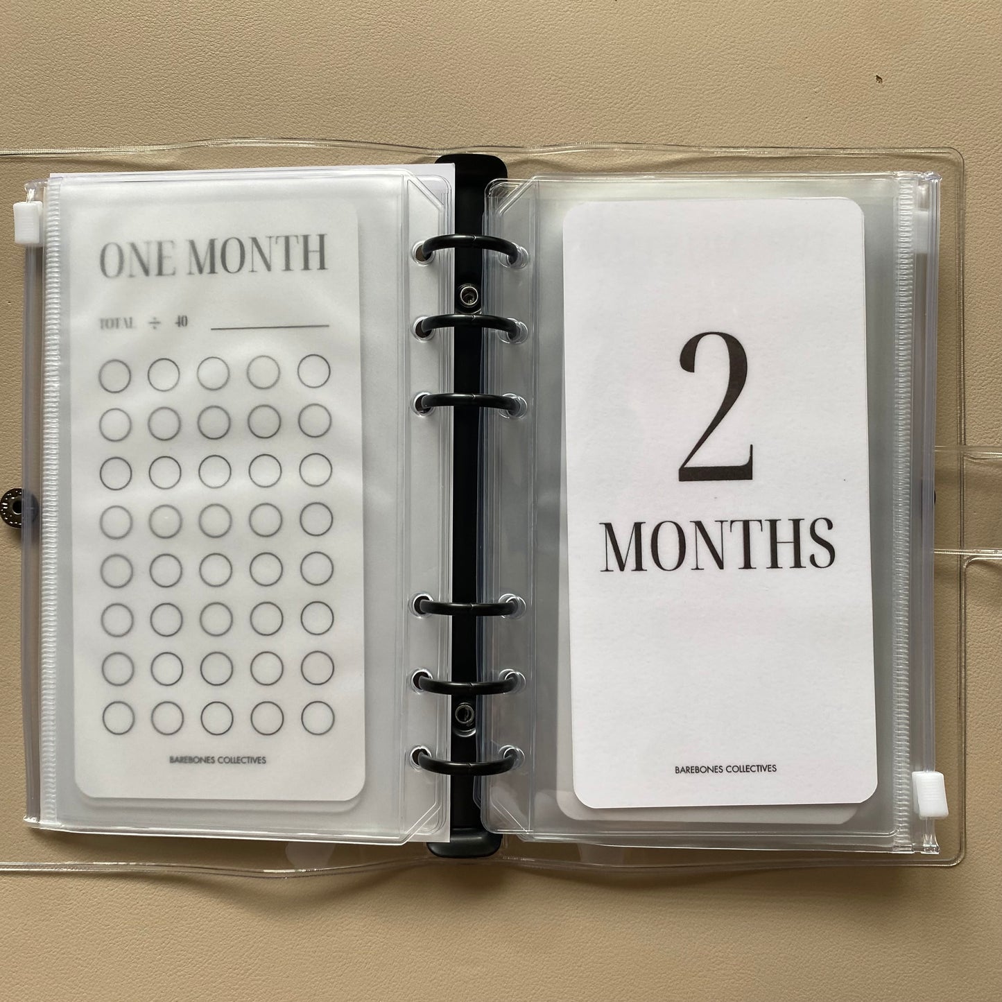 One-Six Month Emergency Fund A6 Savings Challenge Binder Bundle