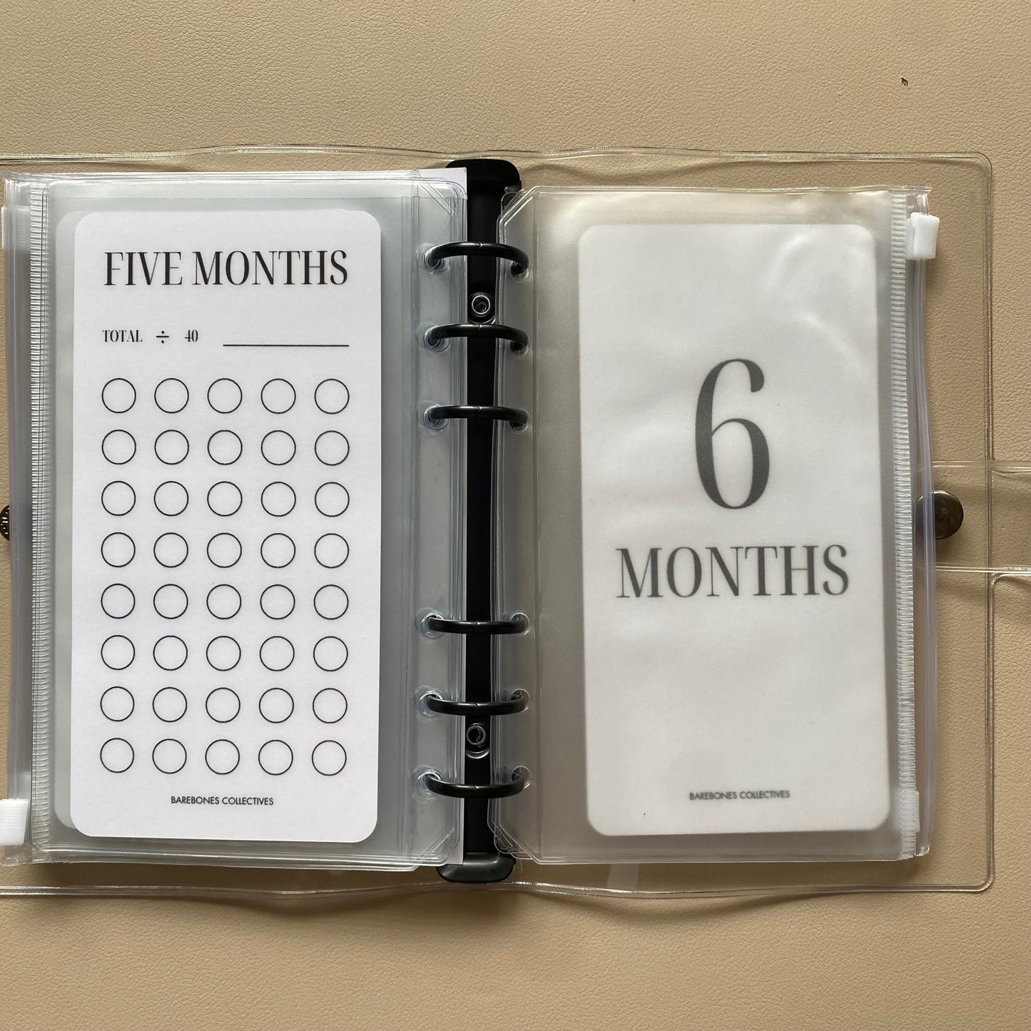 One-Six Month Emergency Fund A6 Savings Challenge Binder Bundle