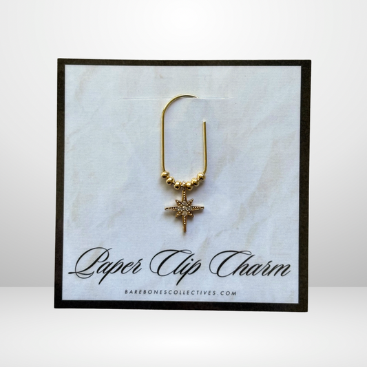 The North Star Gold Paper Clip Charm
