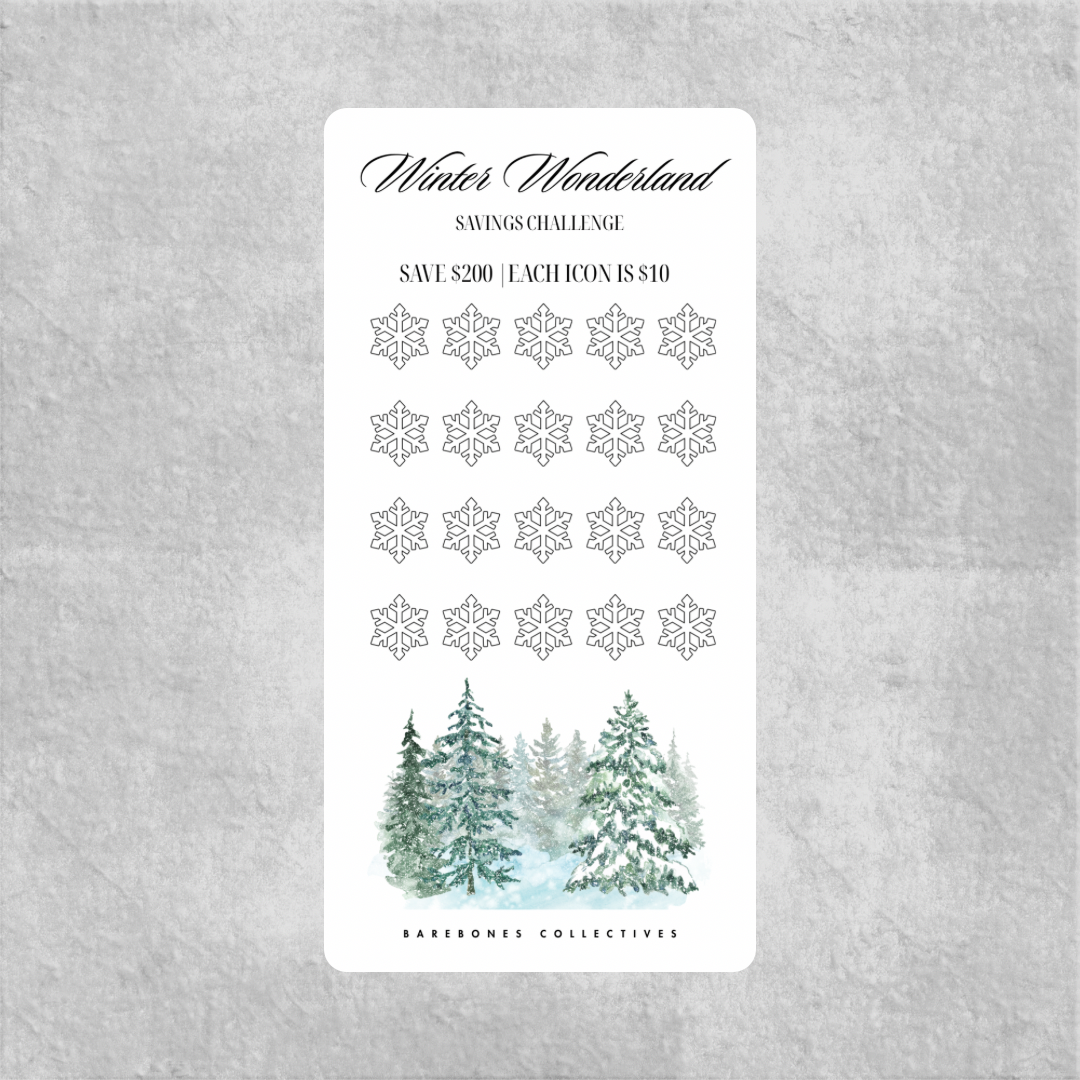Winter Wonderland Savings Challenge Save $200