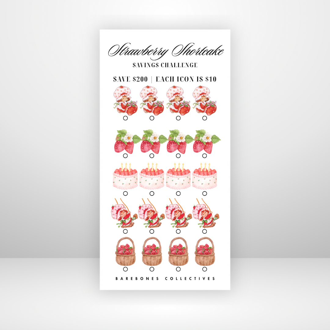 Strawberry Shortcake Savings Challenge Save $200