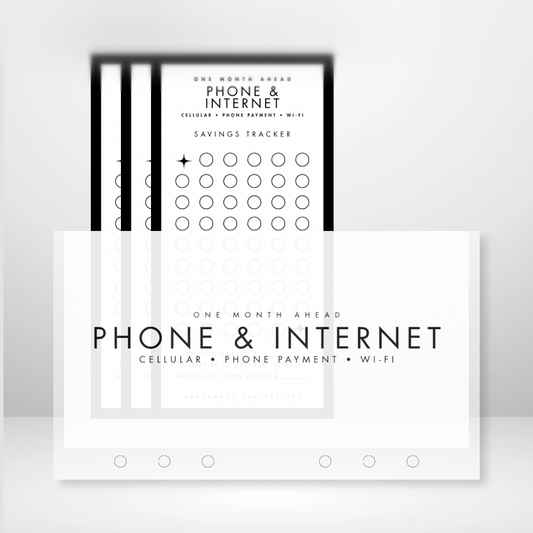 One Month Ahead Matte Cash Envelope + Savings Trackers Sets