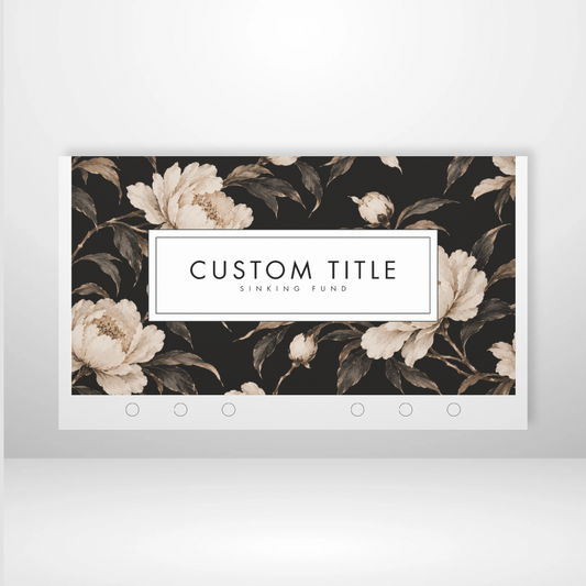 Midnight Peony Matte Cash Envelopes