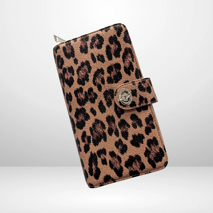 Barebones Signature Wallet in Brown Leopard PRE-ORDER