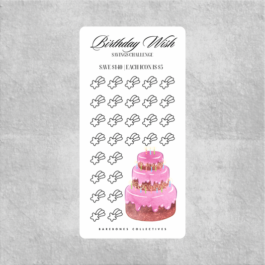 Birthday Wish Savings Challenge Save $140