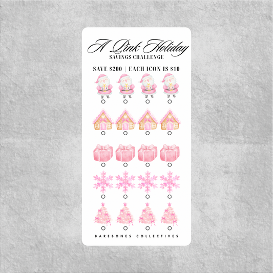 A Pink Holiday Savings Challenge Save $200