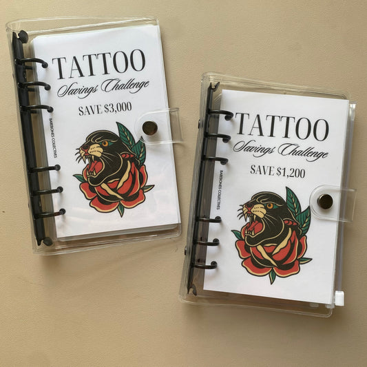 Tattoo A6 Savings Challenge Binder Bundle