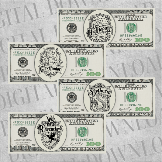 DIY Set of 4 Cash Place Holders $100 DIGITAL DOWNLOAD