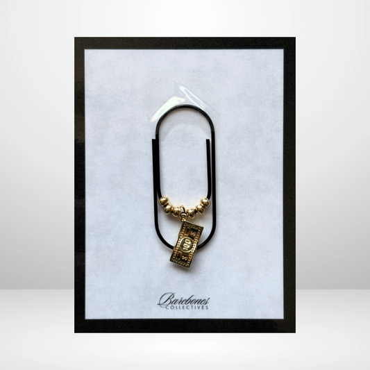 Money Manifest Paper Clip Charm