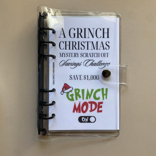 A Grinch Christmas A6 Mystery Scratch Off Savings Challenge Binder Bundle