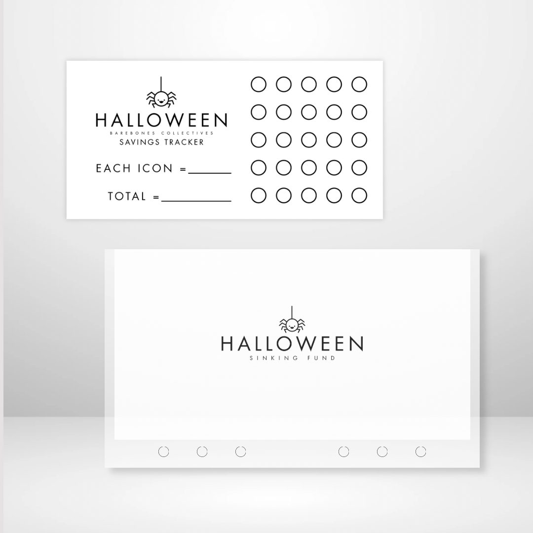 Halloween - Matte Cash Envelope + Savings Trackers