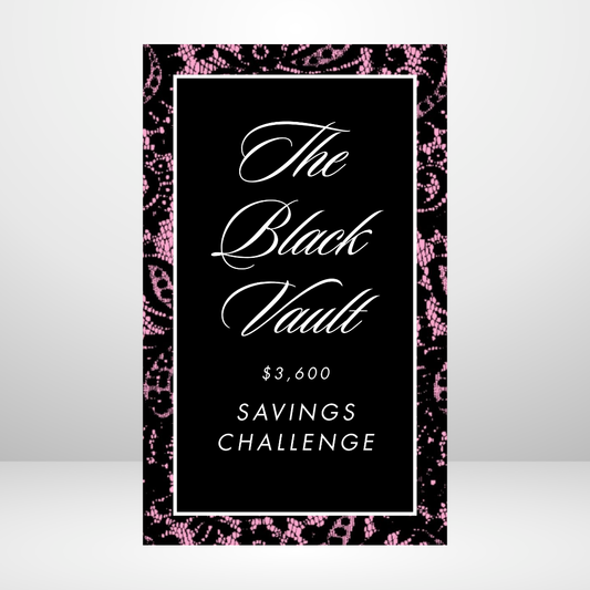 PRE ORDER Pink Luster - The Black Vault Savings Challenge Binder Bundles