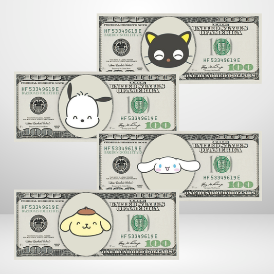 Pochacco and Friends Cash Place Holders $100 Sets of 4