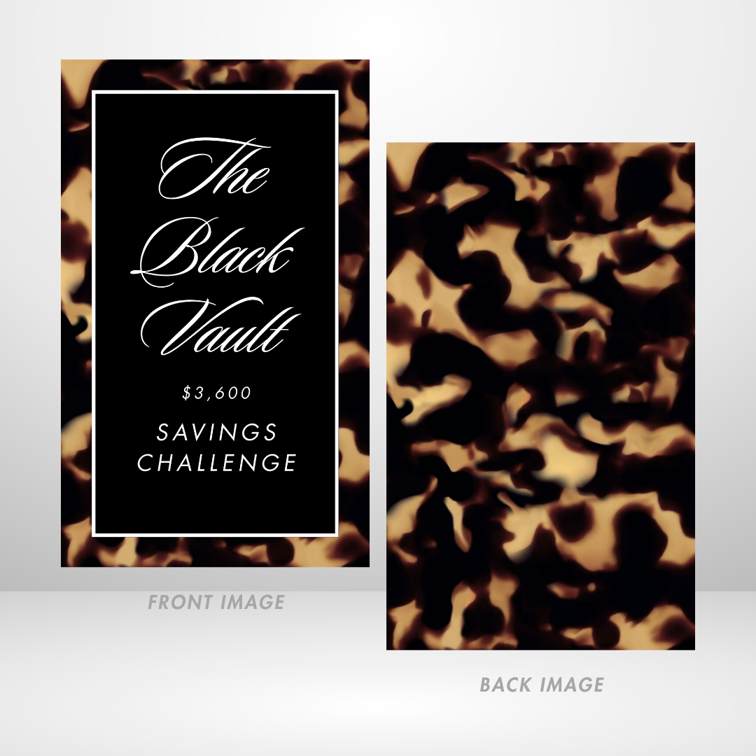 PRE ORDER Tortoise Shell - The Black Vault Savings Challenge Binder Bundles