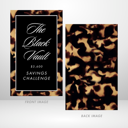 Tortoise Shell - The Black Vault Savings Challenge Personal Size Binder Bundles