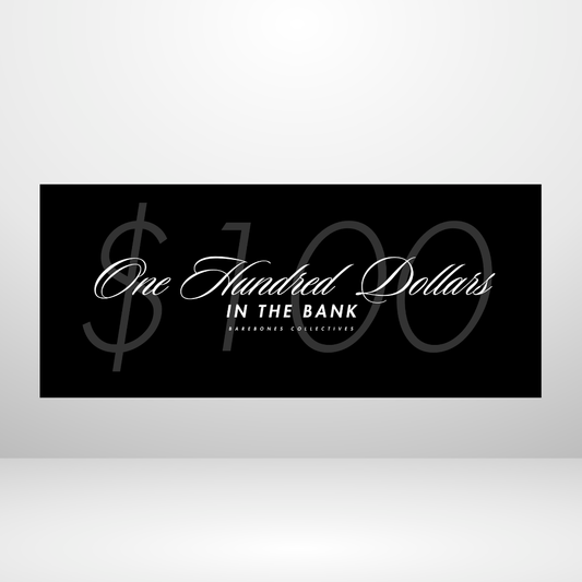 Barebones Script Noir $100 - $1000 Cash Place Holders