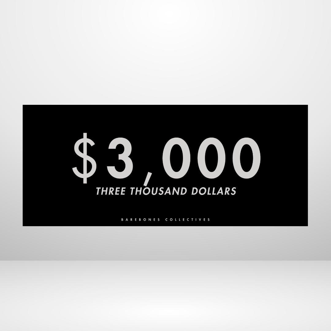 $100 - $50,000 - Nor Set of 4 Cash Place Holders