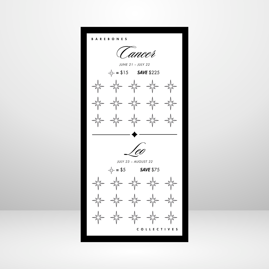 Noir The Zodiac Savings Challenge Set