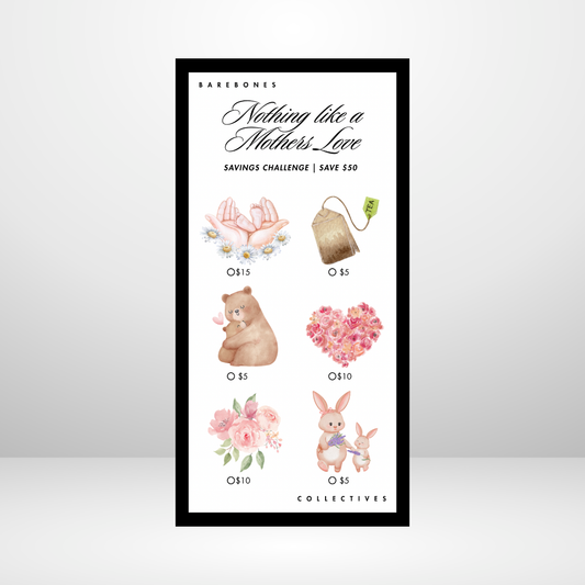 Nothing Like A Mothers Love Barebones Savings Challenge