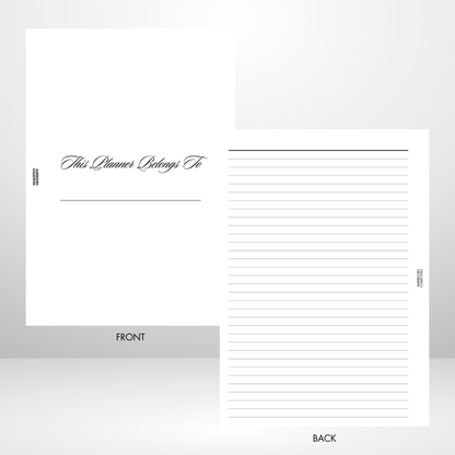 Barebones Weekly Budget Planner Fully Customizable A5 Inserts