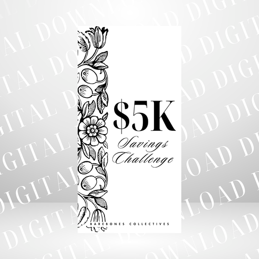 $5K Saving Challenges #1 DIGITAL DOWNLOAD