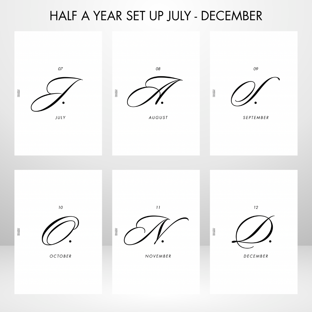 Barebones Monthly Planner A5 Inserts