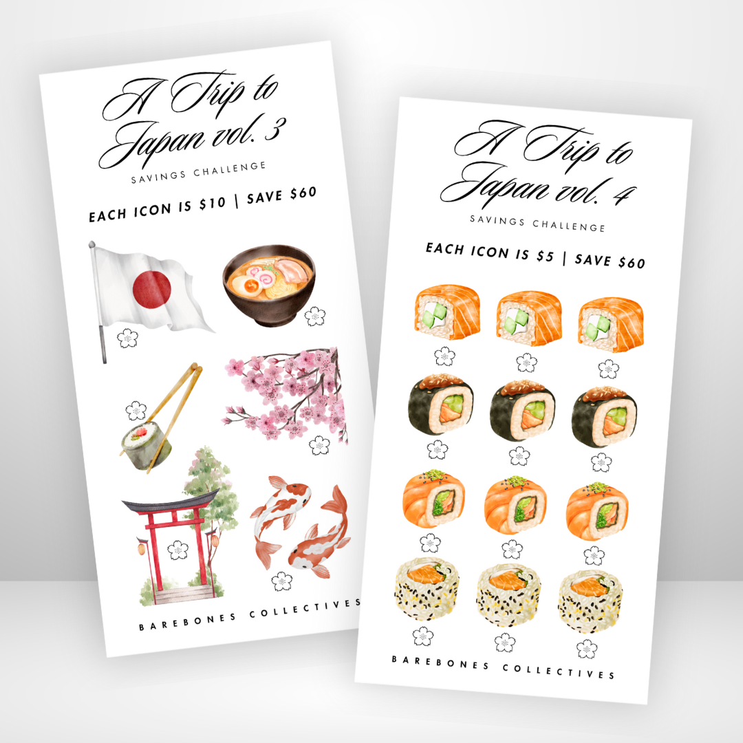 A Trip To Japan Savings Challenge & Envelope Set