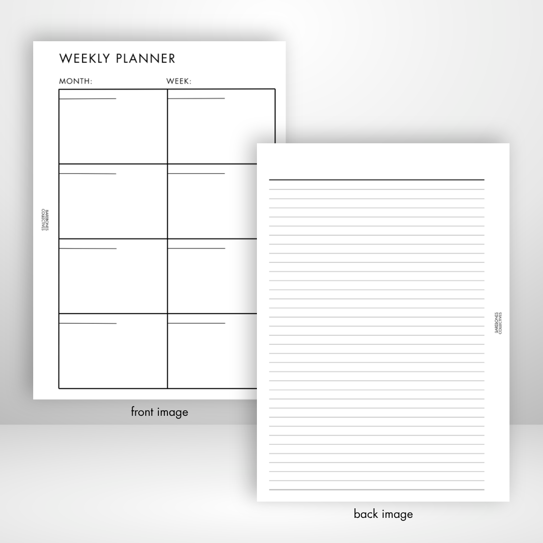Barebones Monthly and Weekly Layout Inserts vol. 3 Set of 5