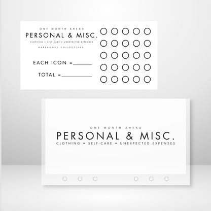 One Month Ahead Matte Cash Envelope + Savings Trackers Sets