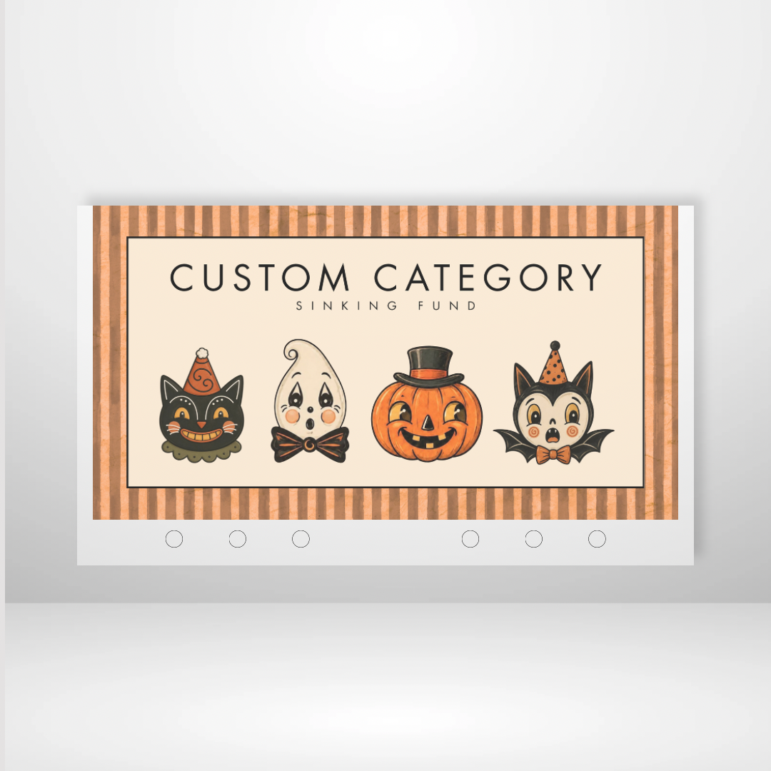 Vintage Halloween Matte Cash Envelopes