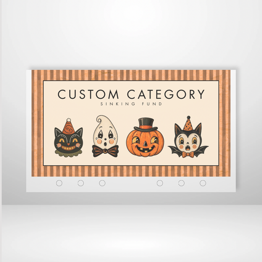 Vintage Halloween Matte Cash Envelopes