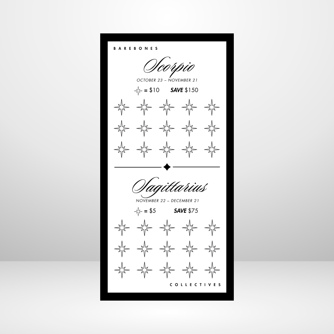 Noir The Zodiac Savings Challenge Set