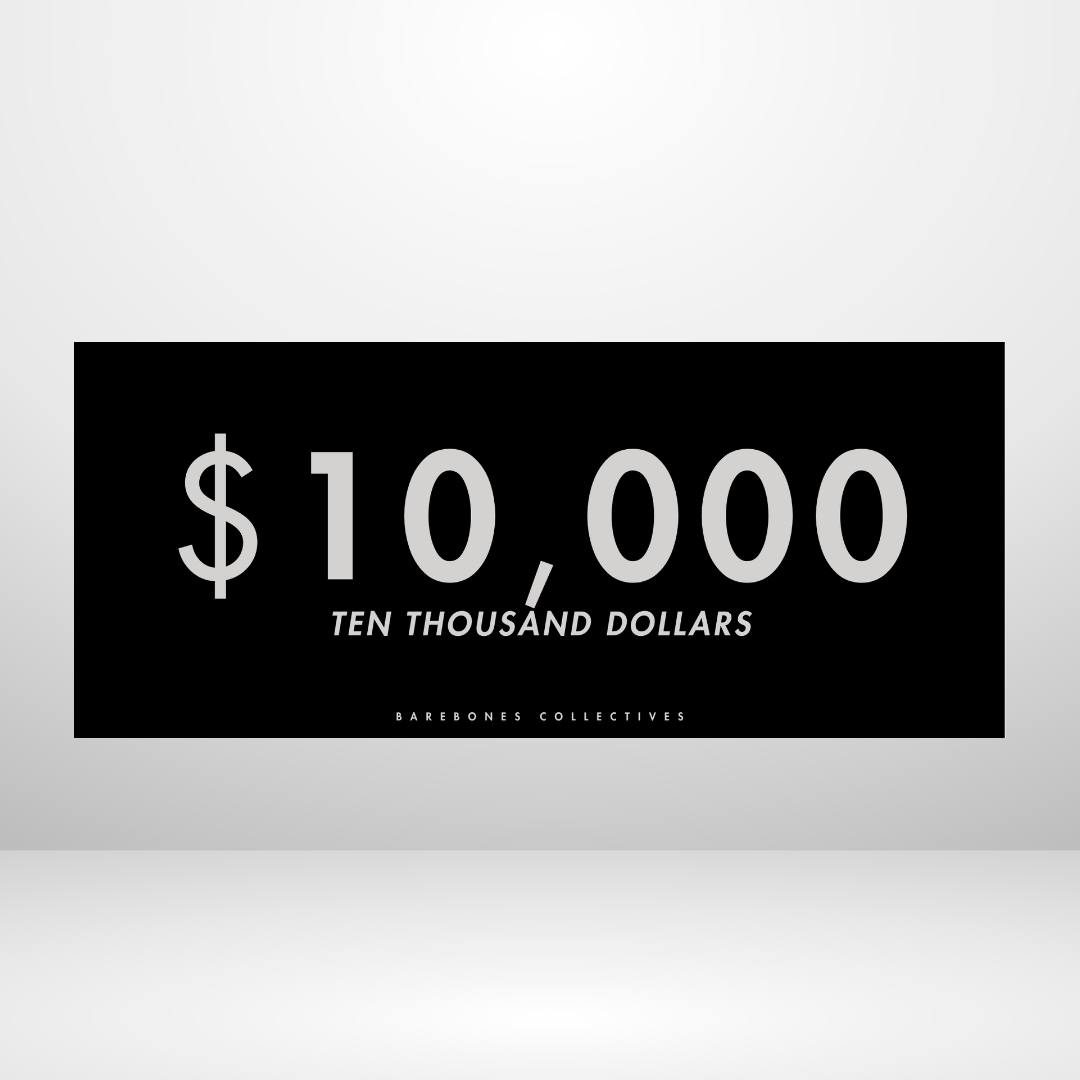 $100 - $50,000 - Nor Set of 4 Cash Place Holders