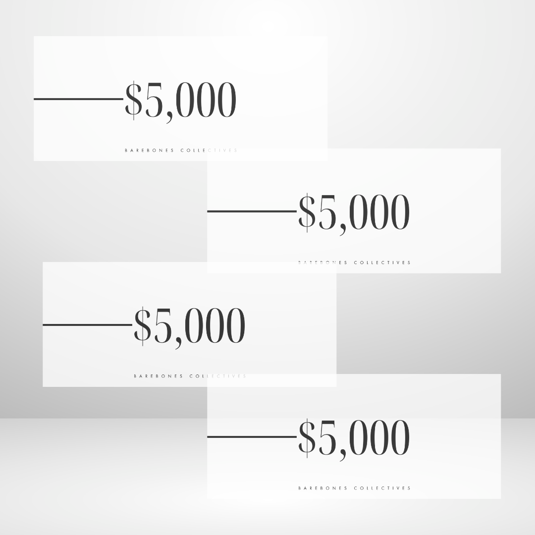 Noto Serif Font $100-$20,000 Set of 4 In the Bank Cash Place Holders