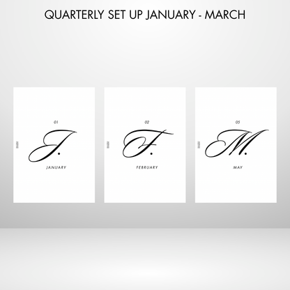 Barebones Monthly Planner A5 Inserts