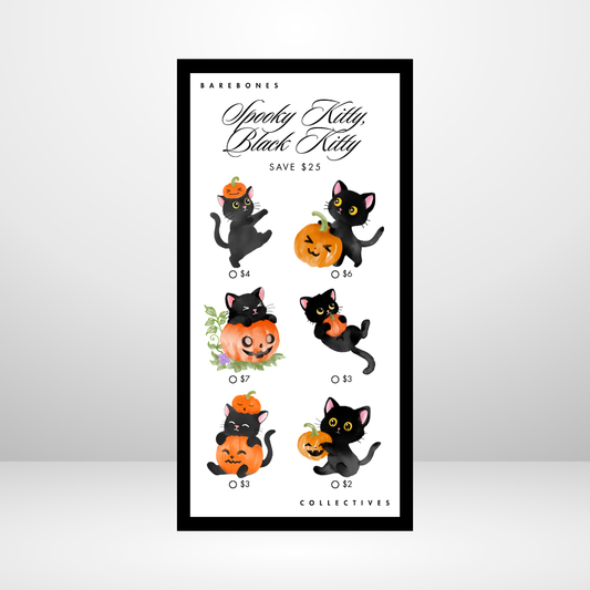 Spooky kitty, black kitty Savings Challenge