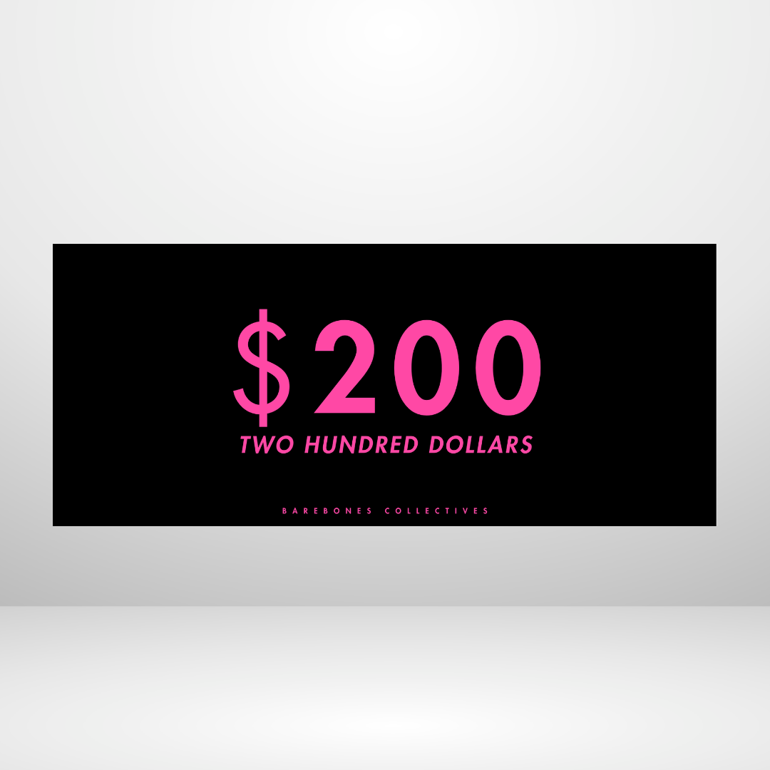 $100 - $50,000 - Pink Lust Set of 4 Cash Place Holders