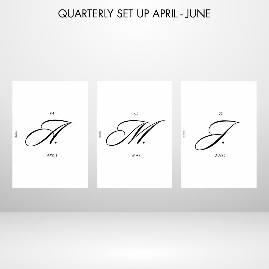 Barebones Monthly Planner A5 Inserts
