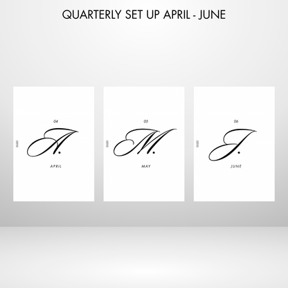 Barebones Monthly Planner A5 Inserts