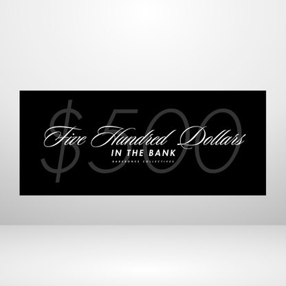 Barebones Simplistic Noir $100 - $1000 Cash Place Holders