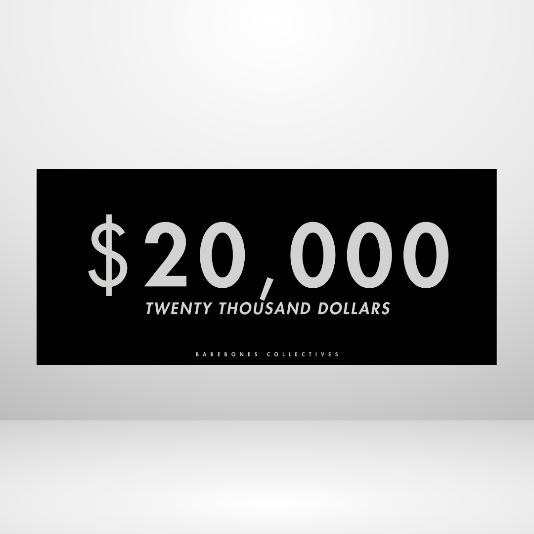 $100 - $50,000 - Nor Set of 4 Cash Place Holders