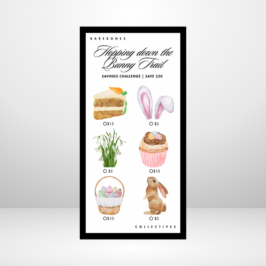 Hoping Down The Bunny Trail Barebones Savings Challenge Save $50