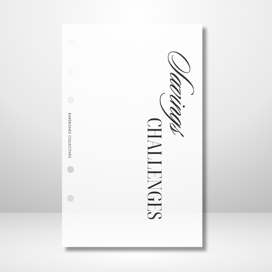 Savings Challenges Matte Vellum Dashboard