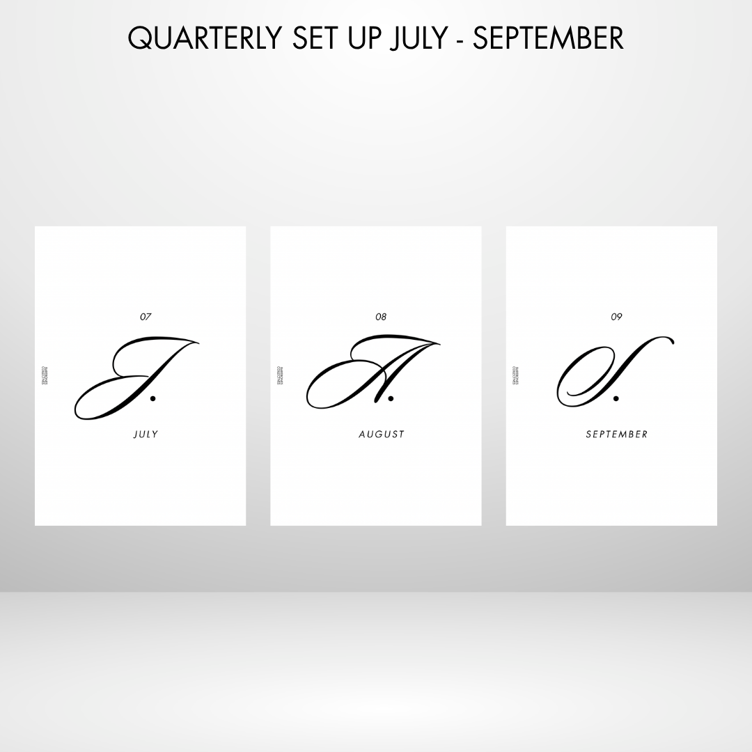 Barebones Monthly Planner A5 Inserts